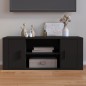 vidaXL TV-Schrank Schwarz 100x35x40 cm Holzwerkstoff vidaXL TV-Schrank Schwarz 100x35x40 cm Holzwerkstoff