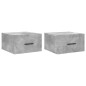 vidaXL Wand-Nachttische 2 Stk. Betongrau 35x35x20 cm vidaXL Wand-Nachttische 2 Stk. Betongrau 35x35x20 cm