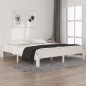 vidaXL Massivholzbett Weiß 180x200 cm vidaXL Massivholzbett Weiß 180x200 cm