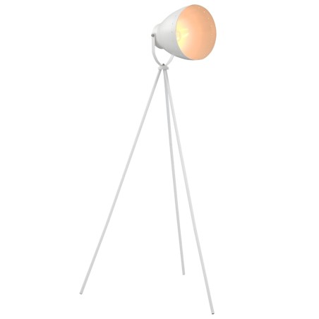 vidaXL Standleuchte Metall Weiß E27 
