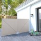 vidaXL Faltbarer Terrassen-Seitenfächer Creme 300×150 cm vidaXL Faltbarer Terrassen-Seitenfächer Creme 300×150 cm