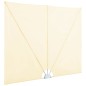 vidaXL Faltbarer Terrassen-Seitenfächer Creme 300×150 cm vidaXL Faltbarer Terrassen-Seitenfächer Creme 300×150 cm