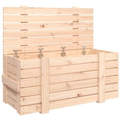 vidaXL Truhe 91x40,5x42 cm Massivholz Kiefer