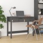 vidaXL Schreibtisch mit Schubladen Grau 100x50x78 cm Massivholz Kiefer vidaXL Schreibtisch mit Schubladen Grau 100x50x78 cm Massivholz Kiefer