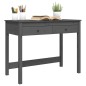 vidaXL Schreibtisch mit Schubladen Grau 100x50x78 cm Massivholz Kiefer vidaXL Schreibtisch mit Schubladen Grau 100x50x78 cm Massivholz Kiefer