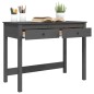 vidaXL Schreibtisch mit Schubladen Grau 100x50x78 cm Massivholz Kiefer vidaXL Schreibtisch mit Schubladen Grau 100x50x78 cm Massivholz Kiefer