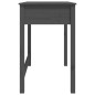 vidaXL Schreibtisch mit Schubladen Grau 100x50x78 cm Massivholz Kiefer vidaXL Schreibtisch mit Schubladen Grau 100x50x78 cm Massivholz Kiefer