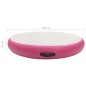 vidaXL Aufblasbare Gymnastikmatte mit Pumpe 100x100x20 cm PVC Rosa vidaXL Aufblasbare Gymnastikmatte mit Pumpe 100x100x20 cm PVC Rosa