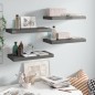 vidaXL Schwebende Wandregale 4 Stk. Hochglanz-Grau 50x23x3,8cm MDF vidaXL Schwebende Wandregale 4 Stk. Hochglanz-Grau 50x23x3,8cm MDF