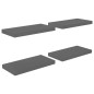 vidaXL Schwebende Wandregale 4 Stk. Hochglanz-Grau 50x23x3,8cm MDF vidaXL Schwebende Wandregale 4 Stk. Hochglanz-Grau 50x23x3,8cm MDF