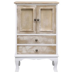 vidaXL Schubladenkommode Weiß 50×30×80 cm Holz 
