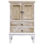 vidaXL Schubladenkommode Weiß 50×30×80 cm Holz vidaXL Schubladenkommode Weiß 50×30×80 cm Holz