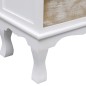 vidaXL Schubladenkommode Weiß 50×30×80 cm Holz vidaXL Schubladenkommode Weiß 50×30×80 cm Holz