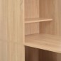 vidaXL Bartisch mit Schrank Eichenoptik 115x59x200 cm vidaXL Bartisch mit Schrank Eichenoptik 115x59x200 cm