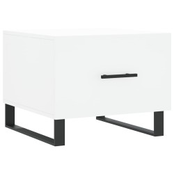 vidaXL Couchtisch Weiß 50x50x40 cm Holzwerkstoff