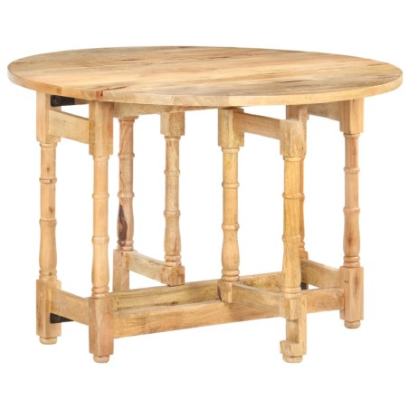 vidaXL Esstisch Rund 110x76 cm Mango Massivholz
