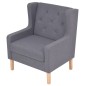 2-tlg. Sofa-Set Stoff Grau 2-tlg. Sofa-Set Stoff Grau