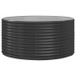 vidaXL Hochbeet Anthrazit 140x140x68 cm Pulverbeschichteter Stahl vidaXL Hochbeet Anthrazit 140x140x68 cm Pulverbeschichteter Stahl