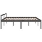 vidaXL Massivholzbett Grau Kiefer 180x200 cm vidaXL Massivholzbett Grau Kiefer 180x200 cm
