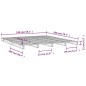 vidaXL Palettenbett Schwarz 150x200 cm Massivholz vidaXL Palettenbett Schwarz 150x200 cm Massivholz