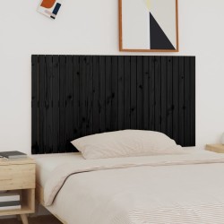 vidaXL Wand-Kopfteil Schwarz 166x3x90 cm Massivholz Kiefer
