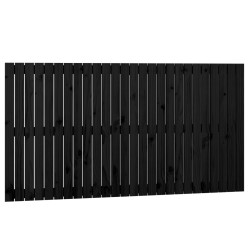 vidaXL Wand-Kopfteil Schwarz 166x3x90 cm Massivholz Kiefer
