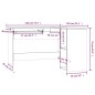 vidaXL Eckschreibtisch Braun Eichen-Optik 120x140x75 cm Holzwerkstoff vidaXL Eckschreibtisch Braun Eichen-Optik 120x140x75 cm Holzwerkstoff