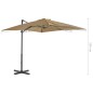 vidaXL Ampelschirm mit Aluminium-Mast Taupe 250 x 250 cm vidaXL Ampelschirm mit Aluminium-Mast Taupe 250 x 250 cm