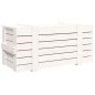 vidaXL Truhe Weiß 91x40,5x42 cm Massivholz Kiefer vidaXL Truhe Weiß 91x40,5x42 cm Massivholz Kiefer