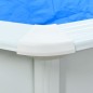 vidaXL Pool mit Stahlwand Rund 550x120 cm Weiß vidaXL Pool mit Stahlwand Rund 550x120 cm Weiß