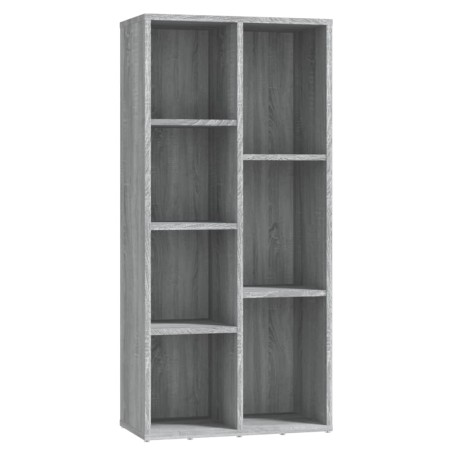 vidaXL Bücherregal Grau Sonoma 50x25x106 cm