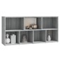 vidaXL Bücherregal Grau Sonoma 50x25x106 cm vidaXL Bücherregal Grau Sonoma 50x25x106 cm