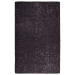vidaXL Teppich Waschbar 80x150 cm Anthrazit Rutschfest