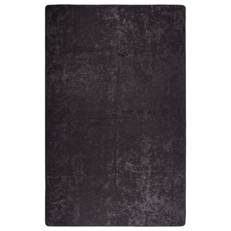 vidaXL Teppich Waschbar 80x150 cm Anthrazit Rutschfest vidaXL Teppich Waschbar 80x150 cm Anthrazit Rutschfest