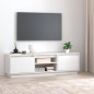 vidaXL TV-Schrank Weiß 140x35x40 cm Massivholz Kiefer