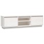 vidaXL TV-Schrank Weiß 140x35x40 cm Massivholz Kiefer