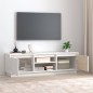 vidaXL TV-Schrank Weiß 140x35x40 cm Massivholz Kiefer