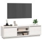 vidaXL TV-Schrank Weiß 140x35x40 cm Massivholz Kiefer
