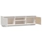 vidaXL TV-Schrank Weiß 140x35x40 cm Massivholz Kiefer