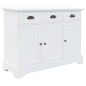 vidaXL Sideboard mit 3 Türen MDF und Kiefernholz 105 x 35 x 77,5 cm vidaXL Sideboard mit 3 Türen MDF und Kiefernholz 105 x 35 x 77,5 cm