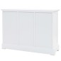 vidaXL Sideboard mit 3 Türen MDF und Kiefernholz 105 x 35 x 77,5 cm vidaXL Sideboard mit 3 Türen MDF und Kiefernholz 105 x 35 x 77,5 cm