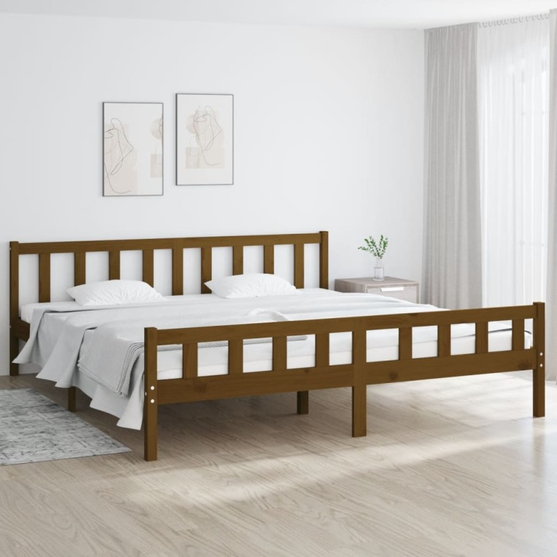 vidaXL Massivholzbett Honigbraun 180x200 cm vidaXL Massivholzbett Honigbraun 180x200 cm