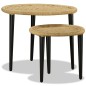 vidaXL Couchtisch-Set 2-tlg. Naturjute vidaXL Couchtisch-Set 2-tlg. Naturjute