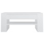vidaXL Couchtisch Weiß 102x55x45 cm Holzwerkstoff vidaXL Couchtisch Weiß 102x55x45 cm Holzwerkstoff