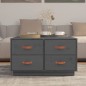 vidaXL Couchtisch Grau 80x80x45 cm Massivholz Kiefer vidaXL Couchtisch Grau 80x80x45 cm Massivholz Kiefer