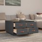vidaXL Couchtisch Grau 80x80x45 cm Massivholz Kiefer vidaXL Couchtisch Grau 80x80x45 cm Massivholz Kiefer