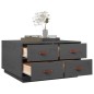 vidaXL Couchtisch Grau 80x80x45 cm Massivholz Kiefer vidaXL Couchtisch Grau 80x80x45 cm Massivholz Kiefer