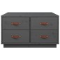 vidaXL Couchtisch Grau 80x80x45 cm Massivholz Kiefer vidaXL Couchtisch Grau 80x80x45 cm Massivholz Kiefer