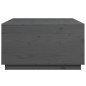 vidaXL Couchtisch Grau 80x80x45 cm Massivholz Kiefer vidaXL Couchtisch Grau 80x80x45 cm Massivholz Kiefer