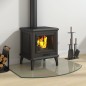 vidaXL Kaminofen Glasplatte 80x60 cm vidaXL Kaminofen Glasplatte 80x60 cm